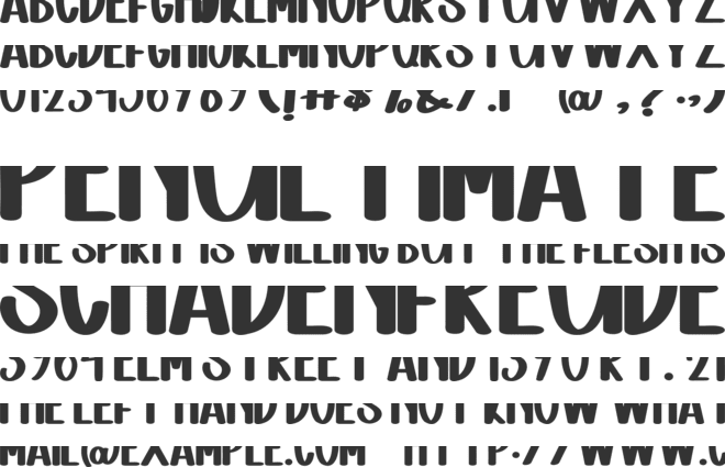 Pinky Season font preview