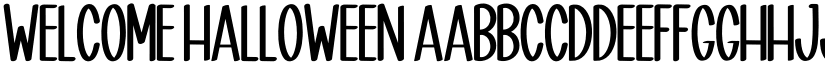 Welcome Halloween font
