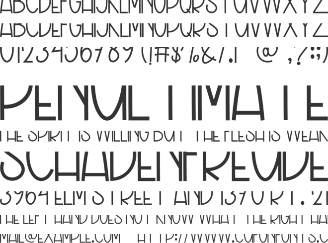 Nothing Christmas font preview