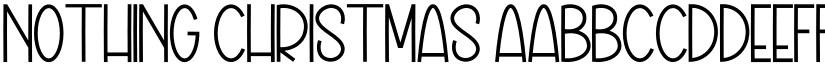 Nothing Christmas font