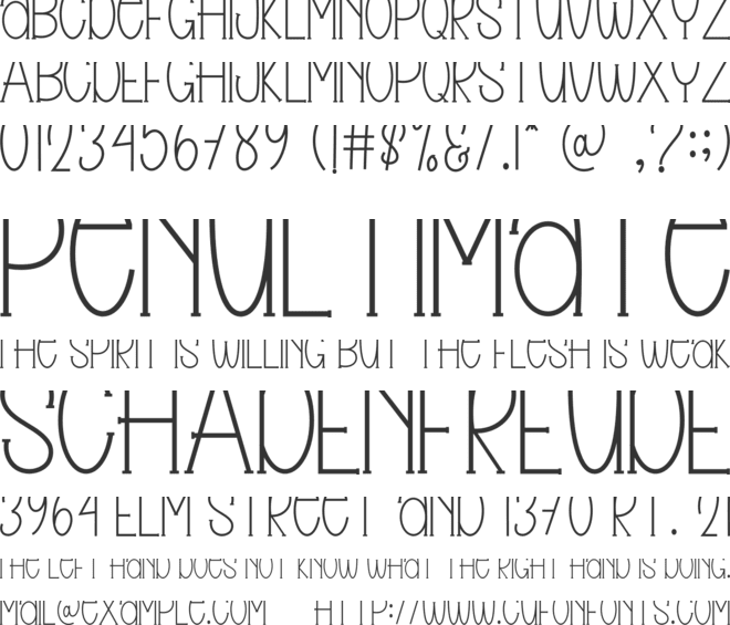 Simple Dream font preview