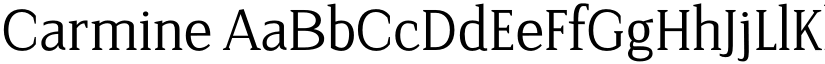 Carmine font