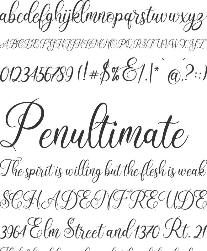 Bonavista font preview