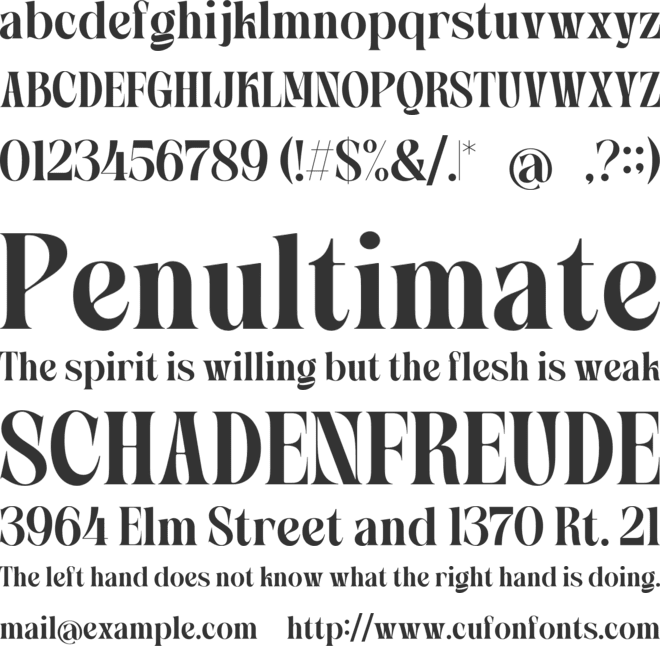 Blomage font preview