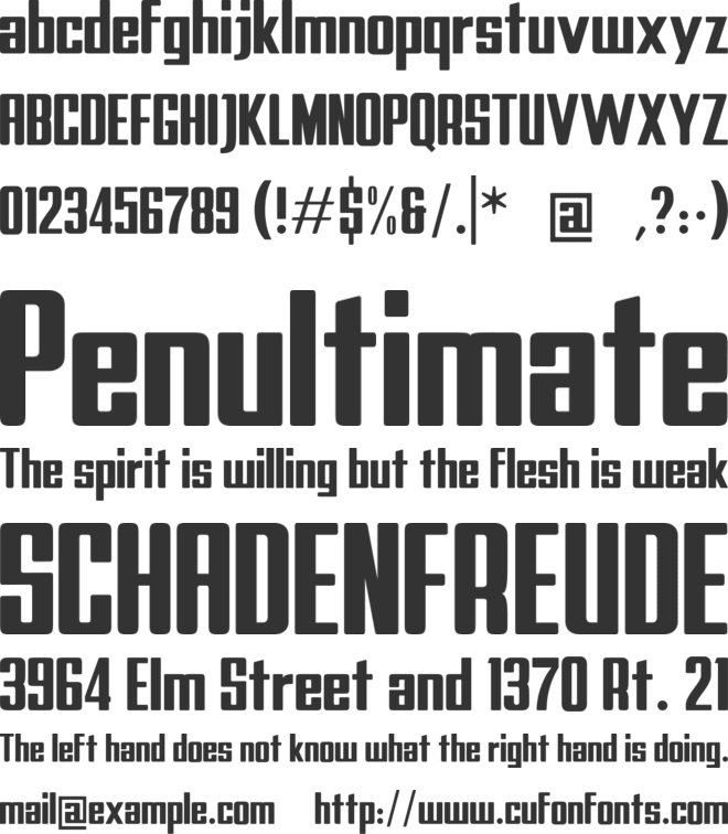 Blinders font preview