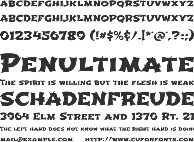 Shojumaru font preview