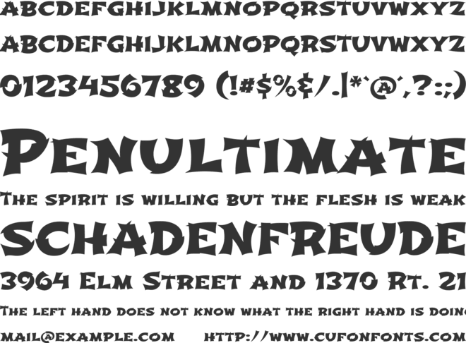 Shojumaru font preview