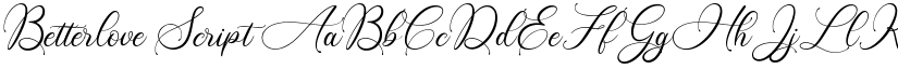 Betterlove Script font