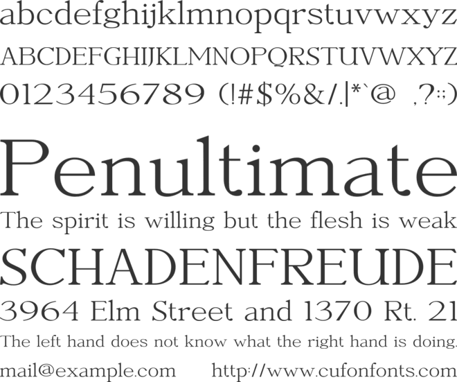 Fastile font preview