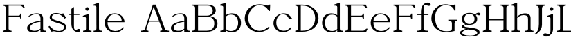 Fastile font