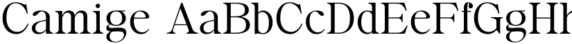 Camige font