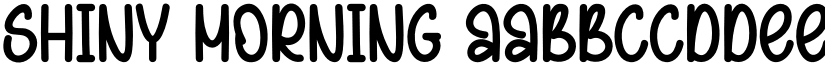 Shiny Morning font
