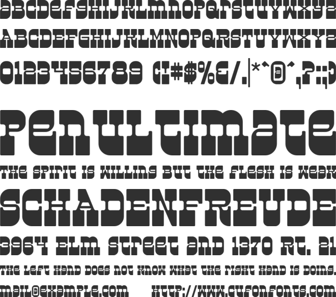 Superfly font preview