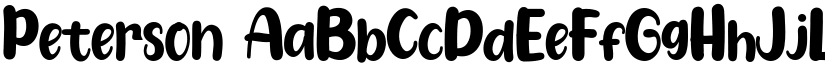 Peterson font