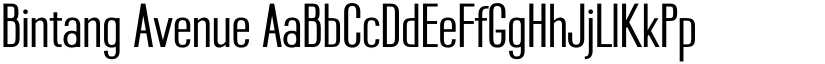 Bintang Avenue font