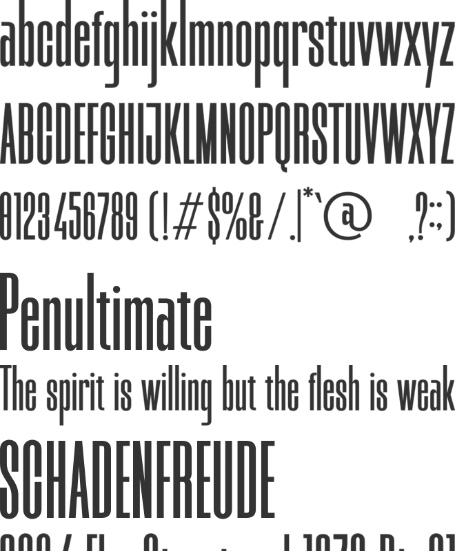 Balistik font preview