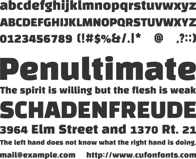 Black Han Sans font preview