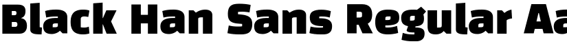 Black Han Sans Regular font