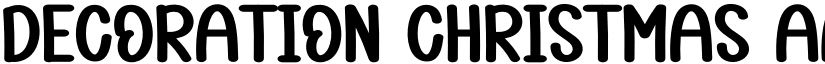 Decoration Christmas font