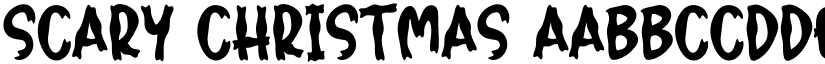 Scary Christmas font