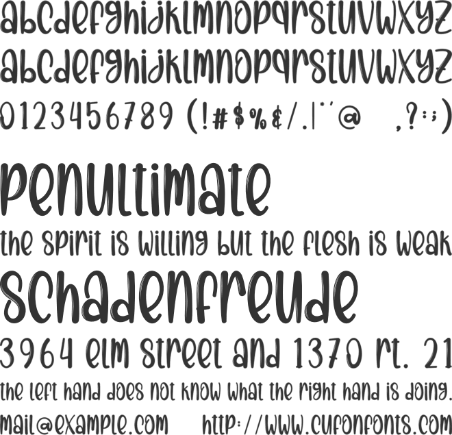 Christmas Casual font preview