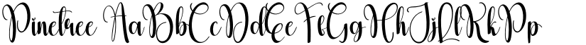 Pinetree font