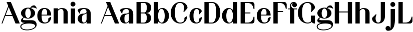 Agenia font