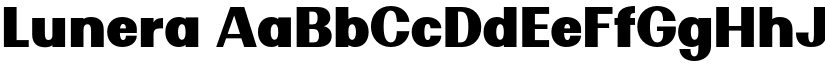 Lunera font