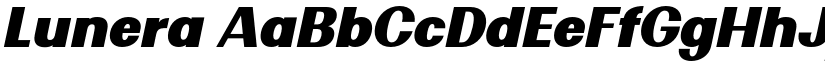 Lunera font