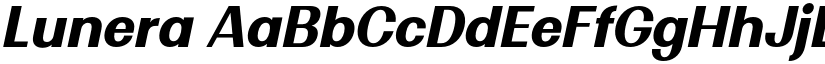 Lunera font