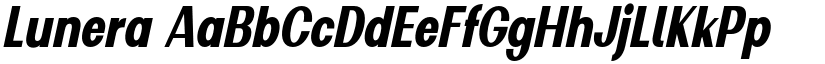 Lunera font