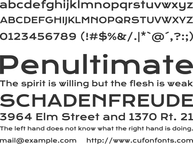 Krona One font preview