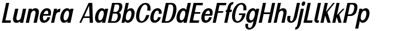 Lunera font
