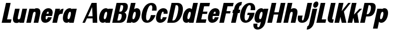 Lunera font