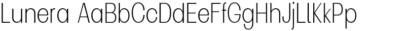 Lunera font
