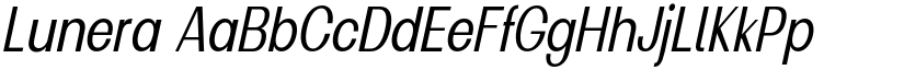 Lunera font