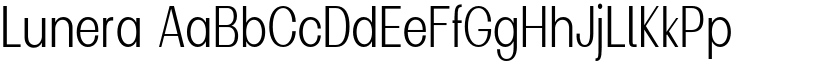 Lunera font