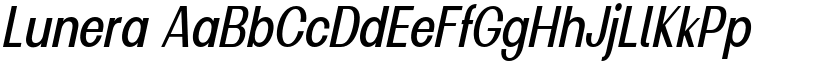 Lunera font
