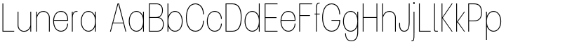 Lunera font