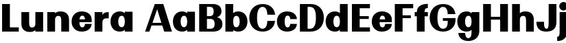 Lunera font