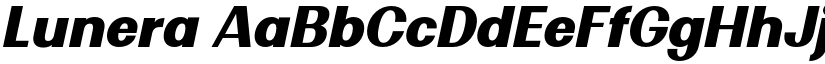 Lunera font