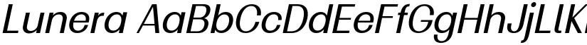 Lunera font