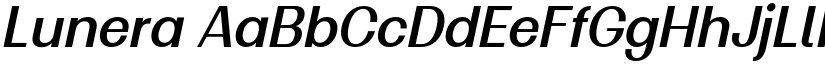 Lunera font