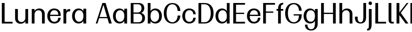 Lunera font