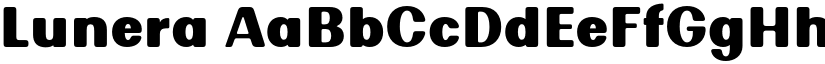 Lunera font