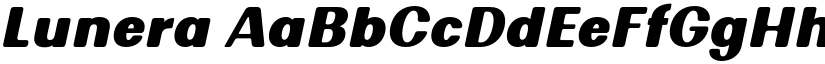 Lunera font