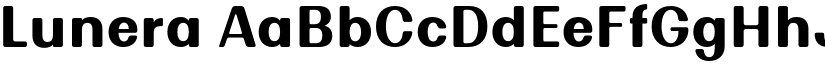 Lunera font