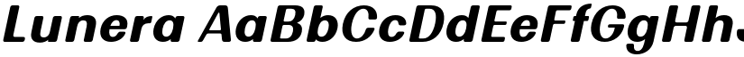 Lunera font