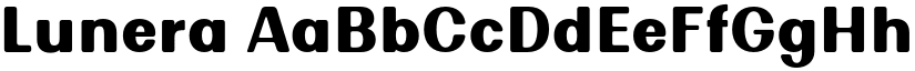 Lunera font