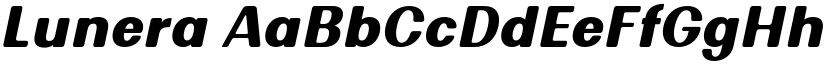 Lunera font